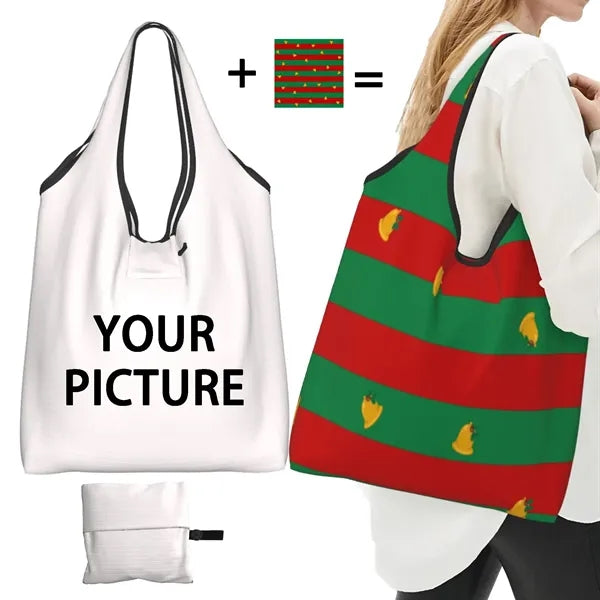 Foldable Shopping Bag Washable Shoulder Grocery Market Tote