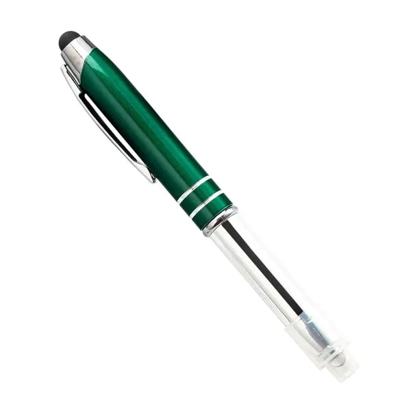 Twist Action Captive Precision Stylus Pen Led Light
