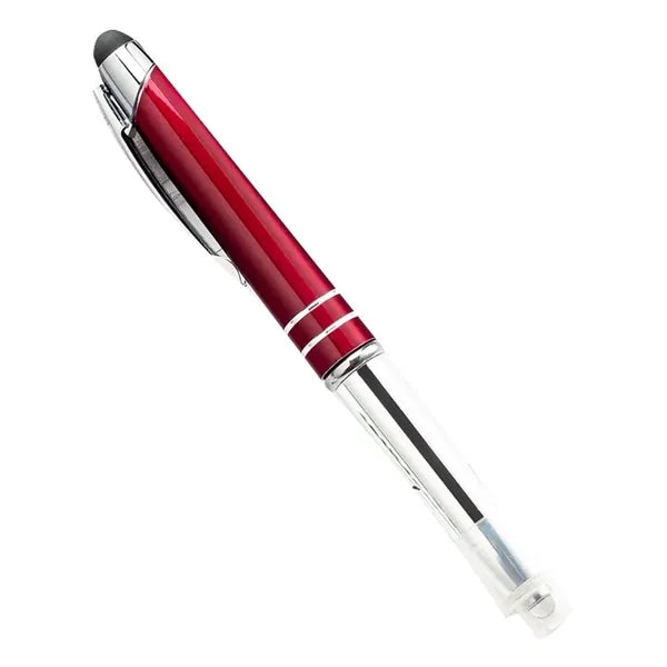 Twist Action Captive Precision Stylus Pen Led Light