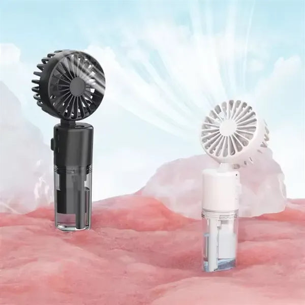 Rechargeable Travel Handheld Mist Cooling Spray Fan