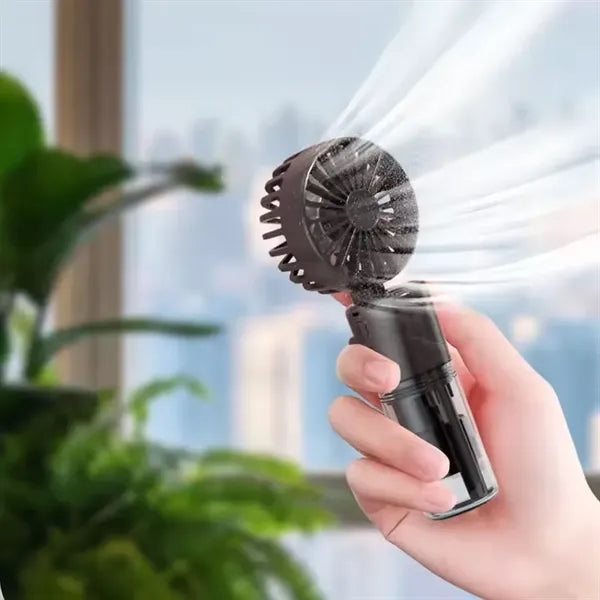Rechargeable Travel Handheld Mist Cooling Spray Fan