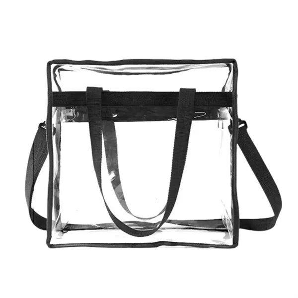 Large Beach Concert Clear PVC Shopping Tote Bag