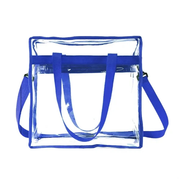 Large Beach Concert Clear PVC Shopping Tote Bag