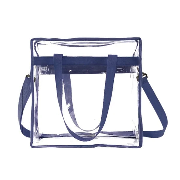 Large Beach Concert Clear PVC Shopping Tote Bag