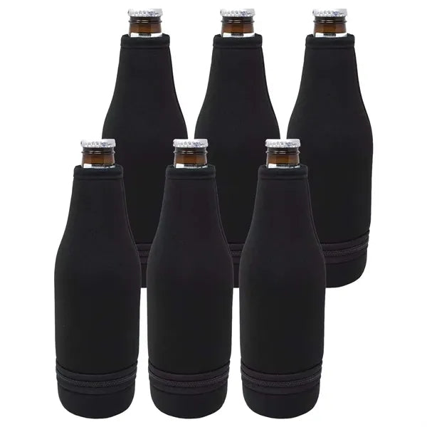Zipper Bottom Beer Bottle Sleeves