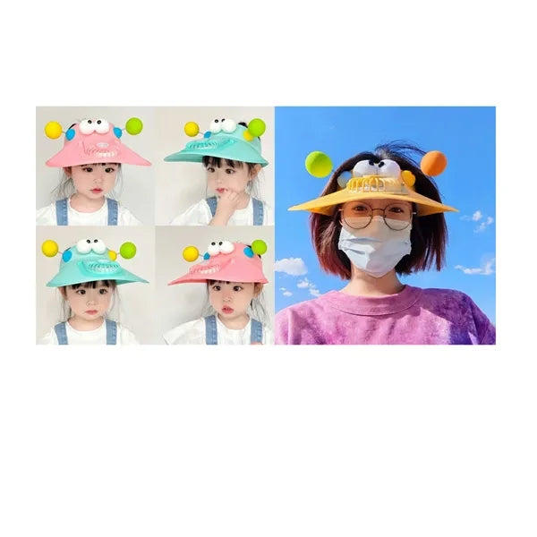 Sun Visor Hat With Fan