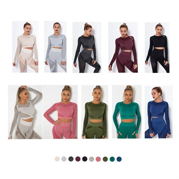 Women'S Seamless Yoga Crop Top
