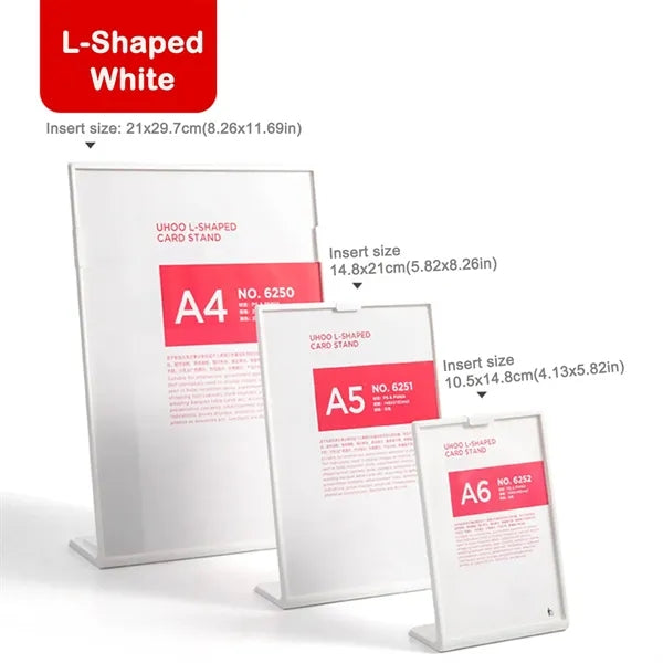 Durable Display Stand for Menus and Promotions