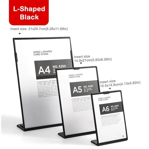 Durable Display Stand for Menus and Promotions