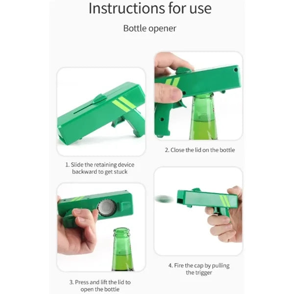 Creative Funny Shooter Cap Bottle Opener