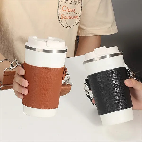 Leather Water Bottle Holder