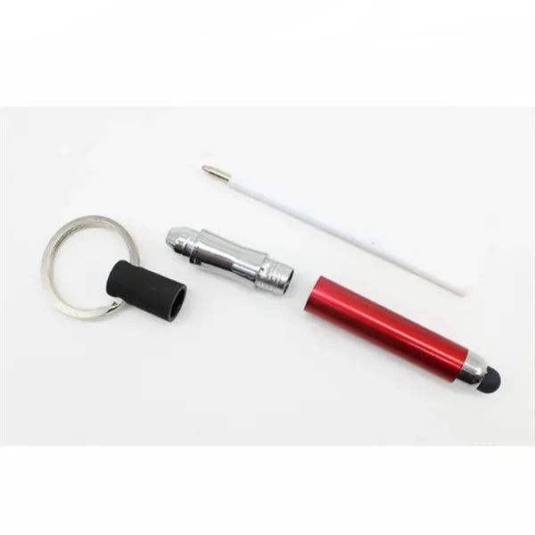 3-in-1 Mini Stylus Pen with Keyring Loop