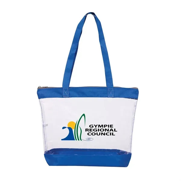 Clear Zipper Tote Bag