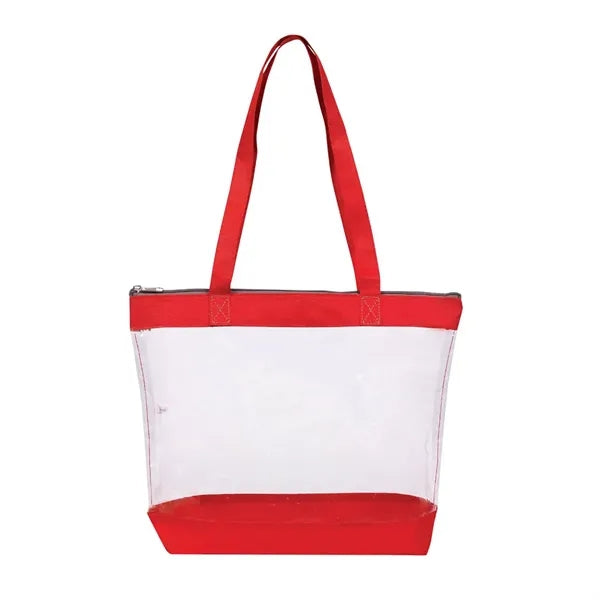 Clear Zipper Tote Bag