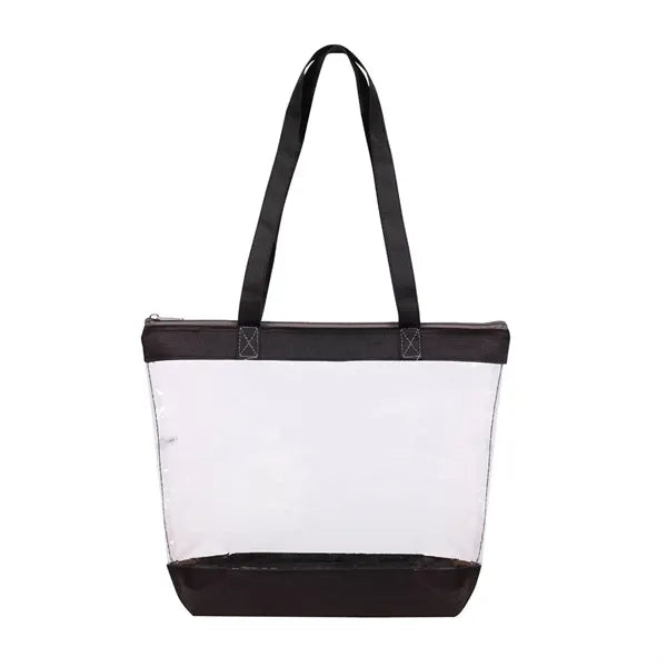 Clear Zipper Tote Bag