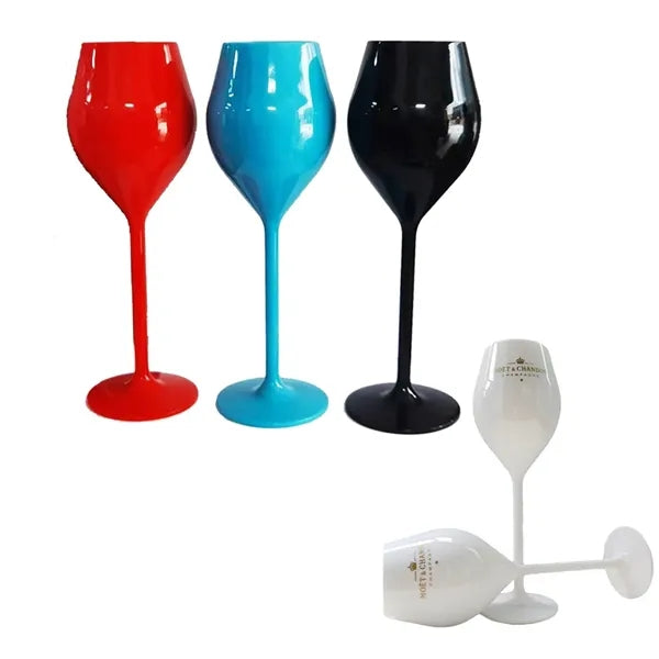 4.4 Oz. Plastic Wine Flute Glass
