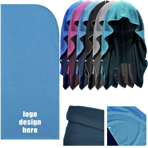 Cooling Hoodie Towel Sport Camping Workout Cycling Golf
