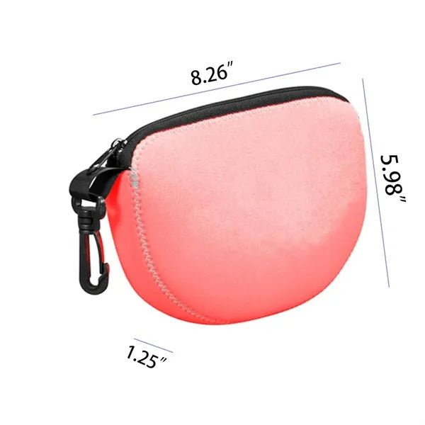 U-Shape Neoprene Coin Organizer Key Case