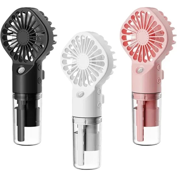 USB Rechargeable Personal Mist Fan With Power Charger