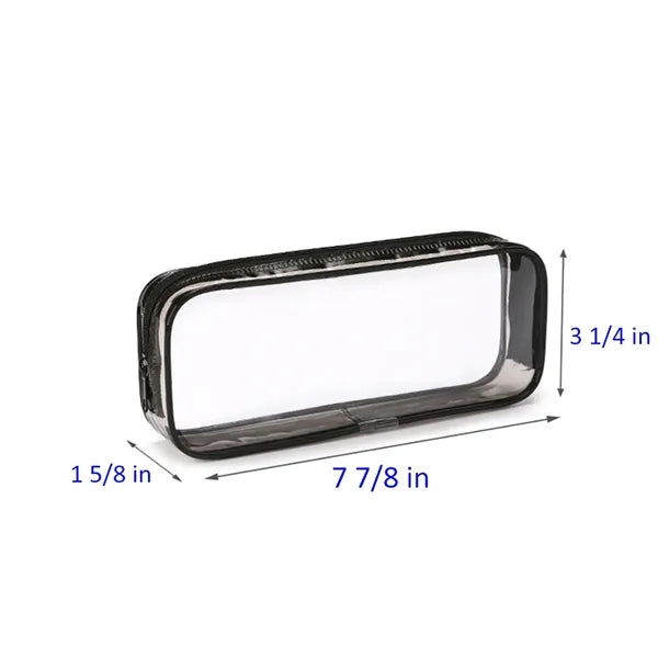 Clear PVC Zipper Pen Pencil Case