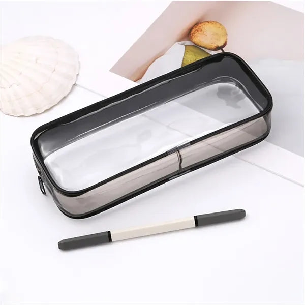 Clear PVC Zipper Pen Pencil Case