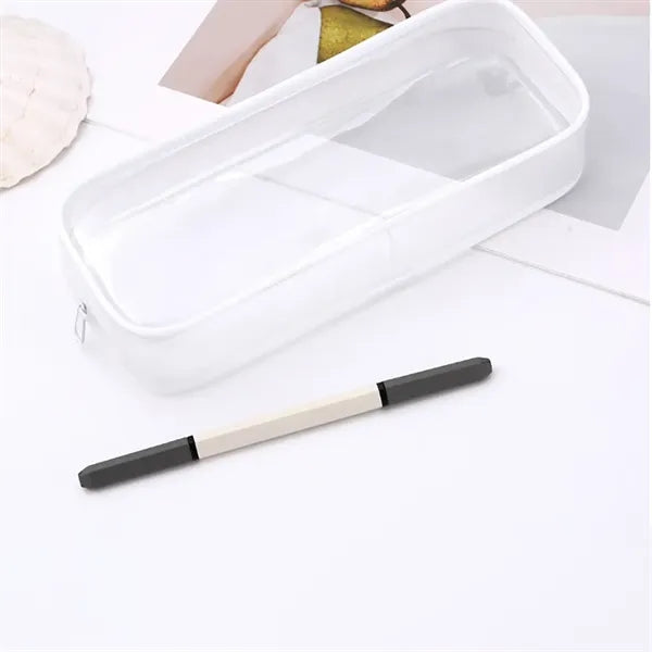 Clear PVC Zipper Pen Pencil Case