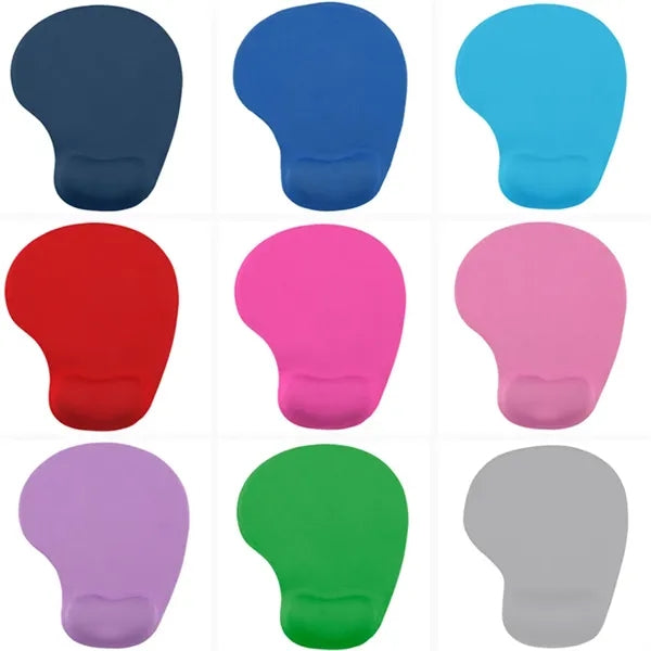 9" Silicone Polyester Ergonomic Wrist Support Mouse Pad