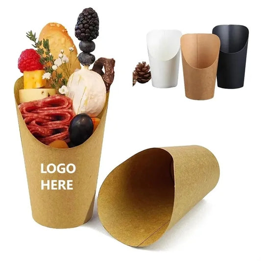 Disposable Paper French Fry Cups