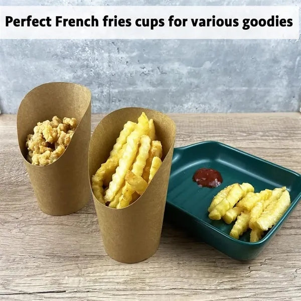 Disposable Paper French Fry Cups