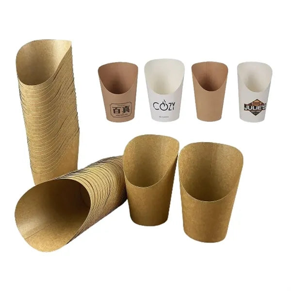 Disposable Paper French Fry Cups