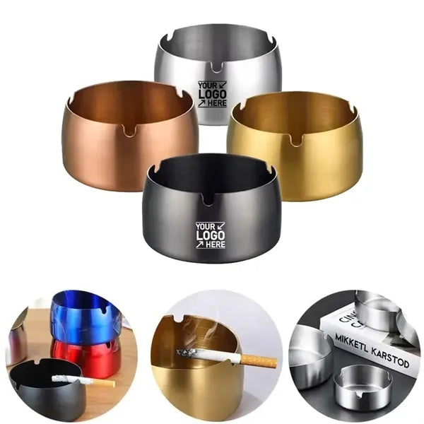 Office Cigarette Stainless Steel Metal Cigar Ashtray