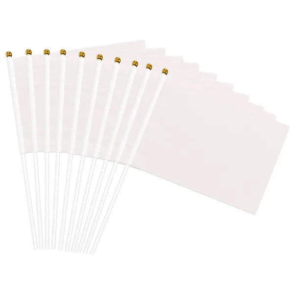 Pack of 10 Mini Flags Outdoor Decor Little Library Sign