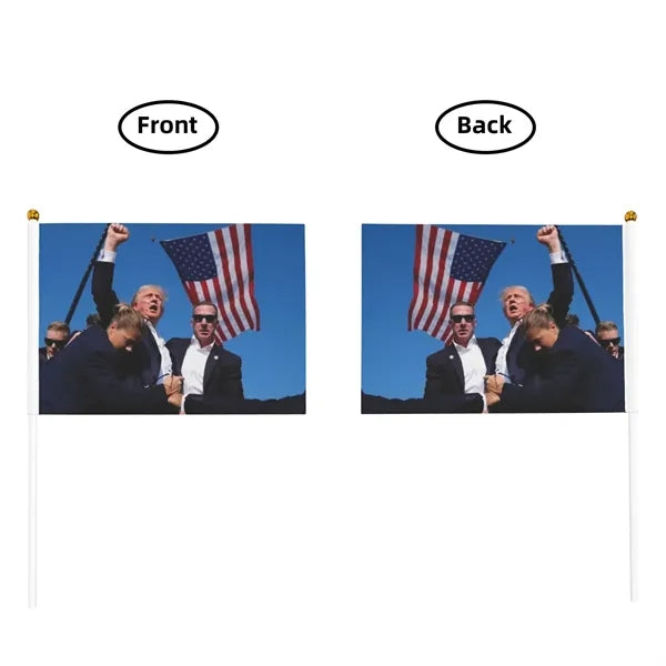 Pack of 10 American Mini Flags Party Favours Library Sign