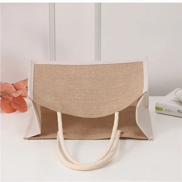 Recycled Jute ToteBag Large Burlap ShoppingBag
