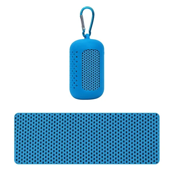 Mini Travel Towel with Silicone Case