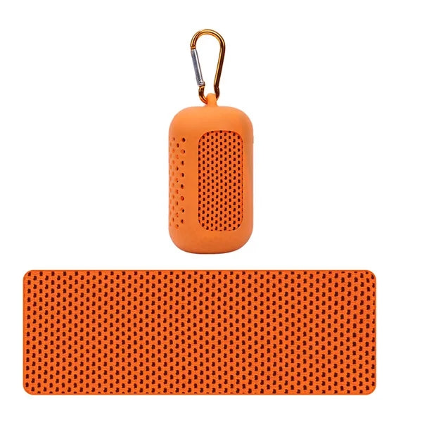 Mini Travel Towel with Silicone Case