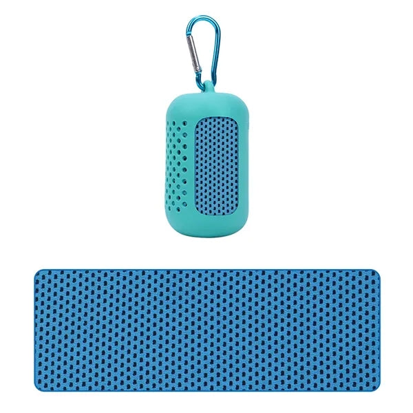 Mini Travel Towel with Silicone Case