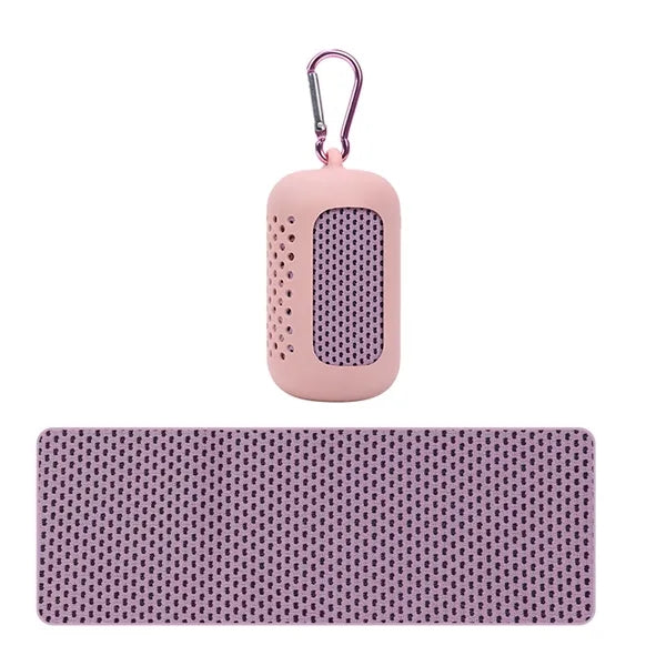 Mini Travel Towel with Silicone Case