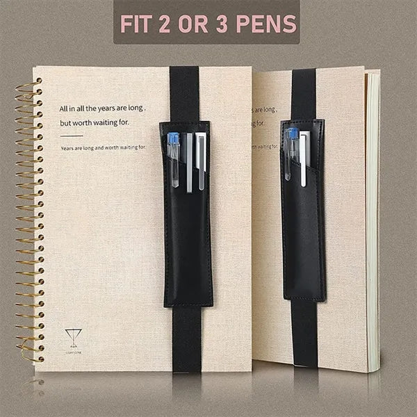Adjustable Elastic Band Pen Holder Sleeve Notebook Pouch