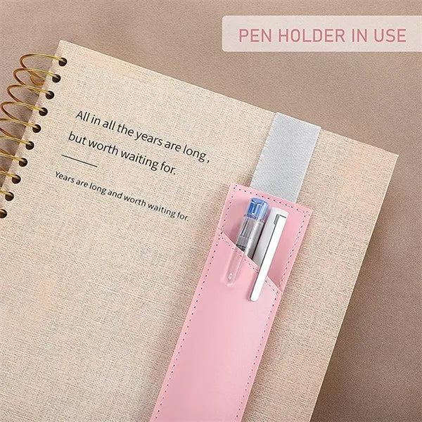 Adjustable Elastic Band Pen Holder Sleeve Notebook Pouch