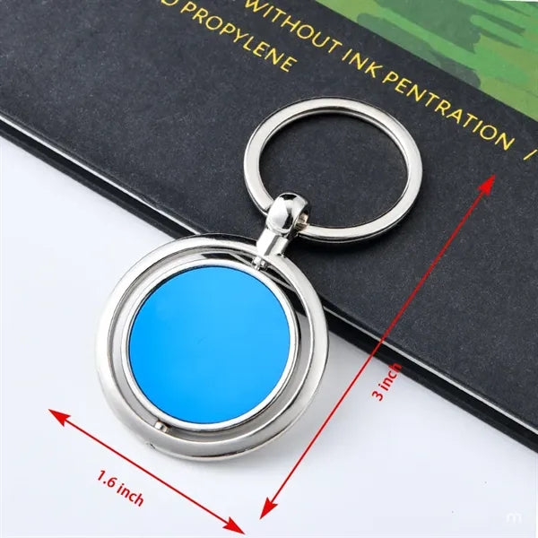 Double-sided school badge keychain