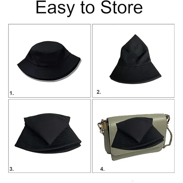 Cotton Bucket Hat And Sun Caps