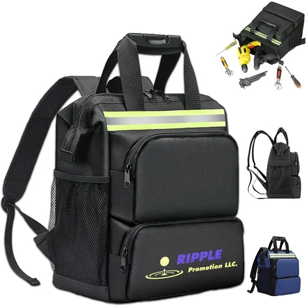 Tool Backpack Bag HVAC Kit Carrier With Organizer Storage