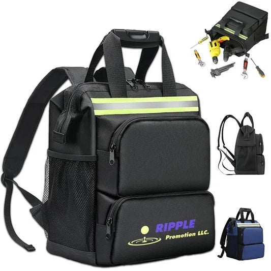 Tool Backpack Bag HVAC Kit Carrier With Organizer Storage