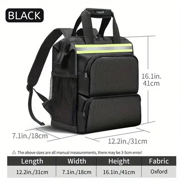 Tool Backpack Bag HVAC Kit Carrier With Organizer Storage