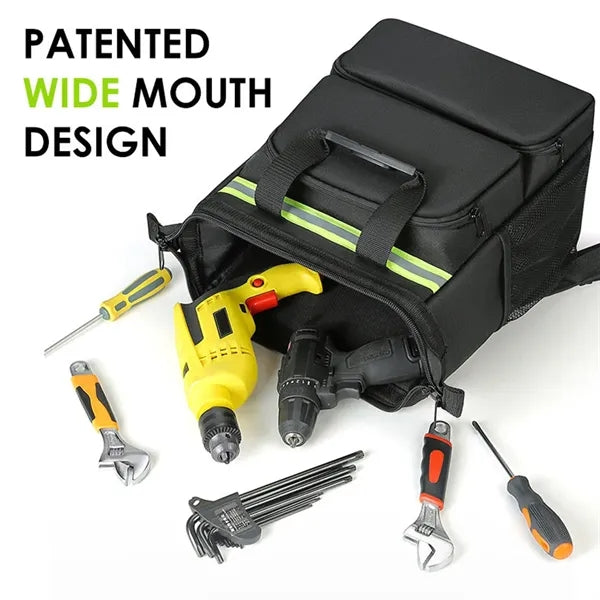 Tool Backpack Bag HVAC Kit Carrier With Organizer Storage
