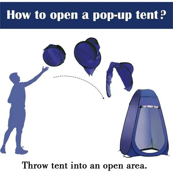 Portable Pop Up Privacy Camping Shower Bathing Tent