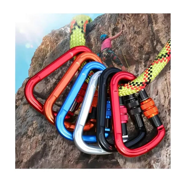 Triangle Shape Screw Gate Carabiner