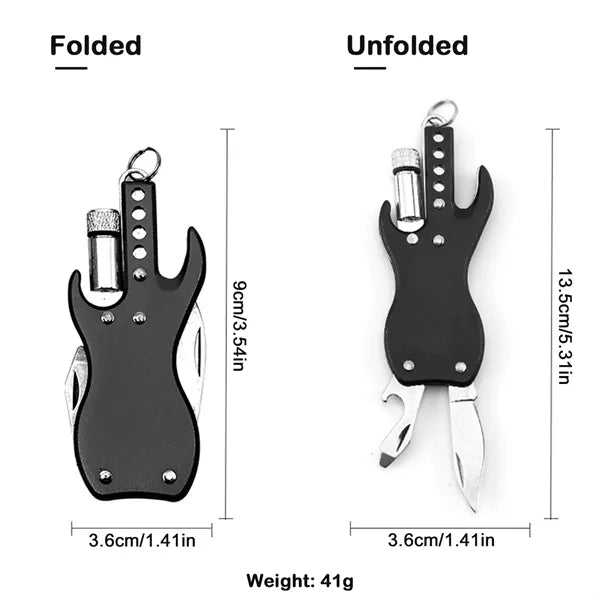 3 in 1 Foldable Knife with LED Light and Opener