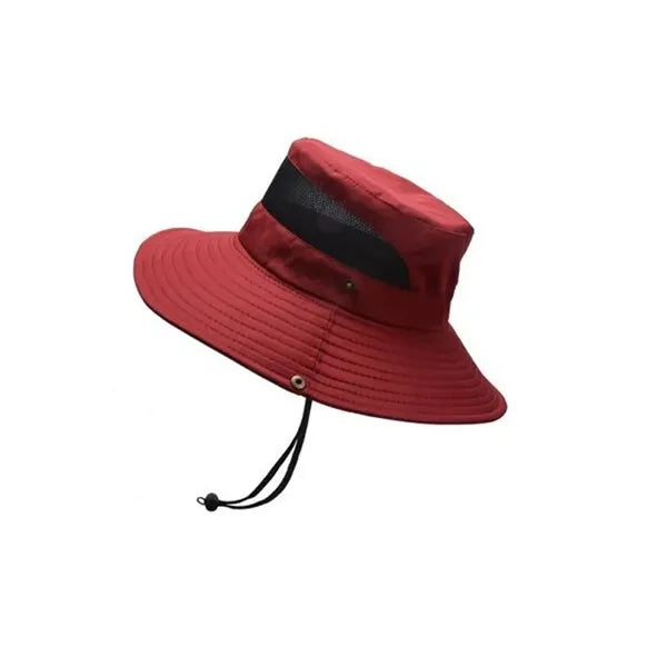 Unisex Breathable Wide Brim Bucket UPF50+ Sun Fishing Hat
